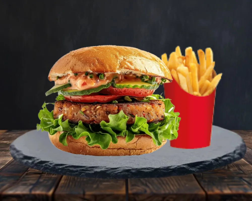 Burger végétarien+FRITES