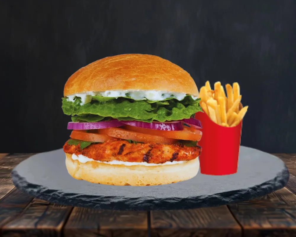 Burger Tandoori  +FRITES